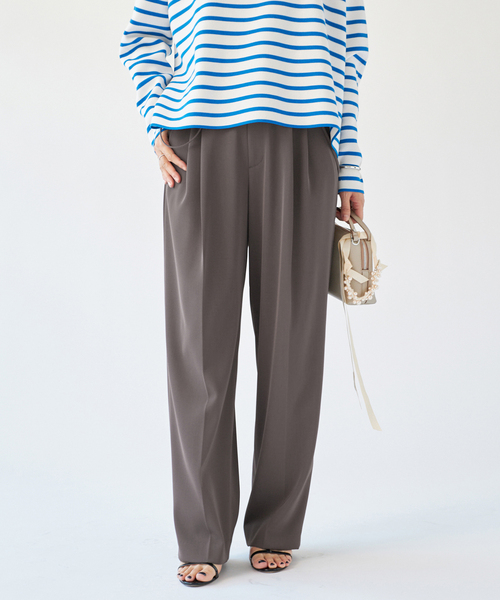 IENA（イエナ）の「《追加4》サスペンダーツイルパンツ（スラックス・レディース・ブラック/チャコールグレー/カーキ・34/40/36/38）」の12枚目の写真