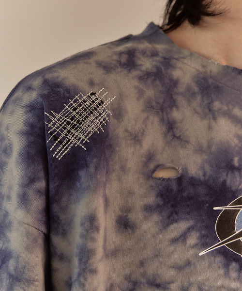 LIBERE リベーレ / LOGO TYE-DYE T-SHIRT グラフィックロゴプリントタイダイ染めTシャツ / 251201-251202