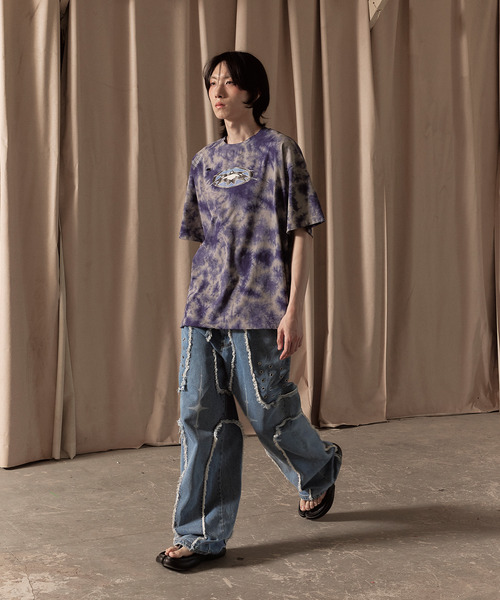 LIBERE リベーレ / LOGO TYE-DYE T-SHIRT グラフィックロゴプリントタイダイ染めTシャツ / 251201-251202