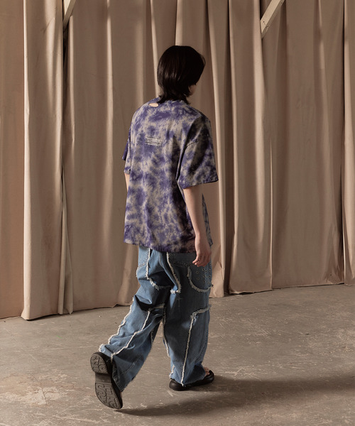LIBERE リベーレ / LOGO TYE-DYE T-SHIRT グラフィックロゴプリントタイダイ染めTシャツ / 251201-251202