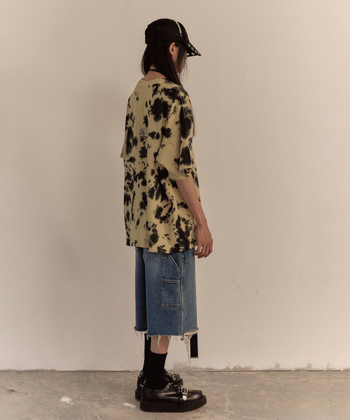 LIBERE リベーレ / LOGO TYE-DYE T-SHIRT グラフィックロゴプリントタイダイ染めTシャツ / 251201-251202