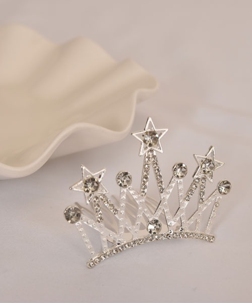 ティアラ　コーム型 ティアラ クラウン プリンセス 下がり しずく型 アクリル
