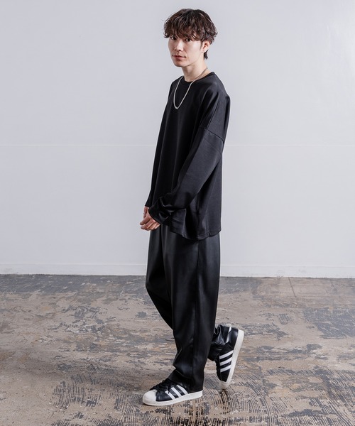 NULL(ヌル)の「プリント ポンチ ドルマン長袖Tシャツ(Tシャツ/カットソー・メンズ・ブラック系/ブラック/ホワイト系/ホワイト・LARGE/MEDIUM/SMALL)」の7枚目の写真