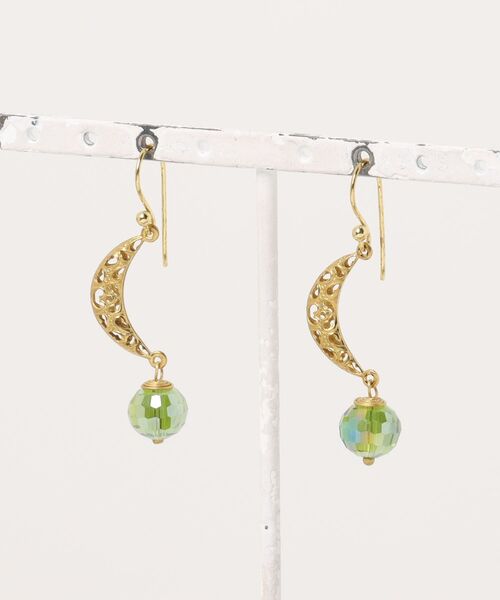 チャイハネ(チャイハネ)の「【チャイハネ】ミトゥナピアス(ピアス(両耳用)・レディース・ターコイズブルー/グリーン/オレンジ・FREE)」の1枚目の写真