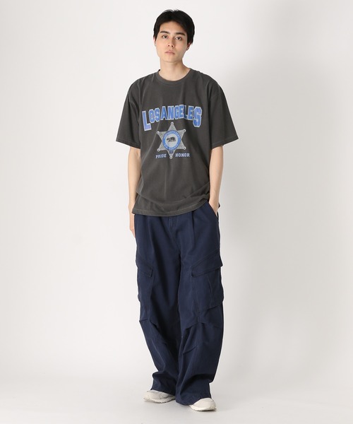 THE MILE(ザマイル)の「THE MILE/LA COUNTY TEE(Tシャツ/カットソー・メンズ・チャコール/ネイビー/ホワイト・MEDIUM/LARGE)」の4枚目の写真