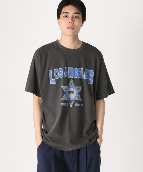 THE MILE(ザマイル)の「THE MILE/LA COUNTY TEE(Tシャツ/カットソー・メンズ・チャコール/ネイビー/ホワイト・MEDIUM/LARGE)」の7枚目の写真