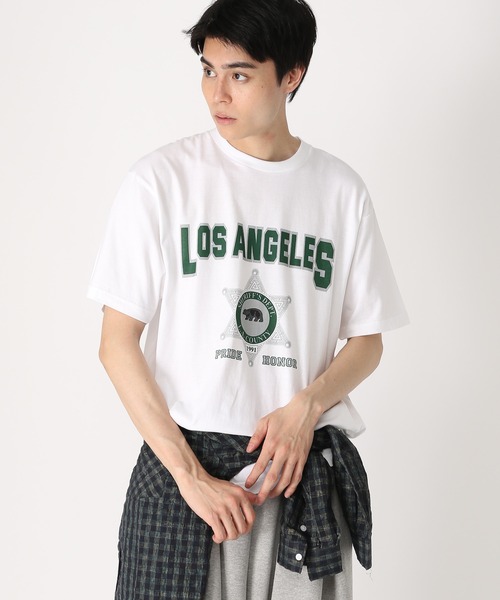 THE MILE(ザマイル)の「THE MILE/LA COUNTY TEE(Tシャツ/カットソー・メンズ・チャコール/ネイビー/ホワイト・MEDIUM/LARGE)」の14枚目の写真