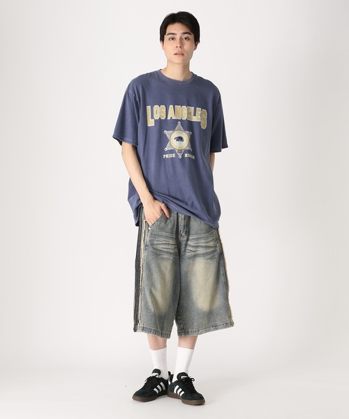 THE MILE(ザマイル)の「THE MILE/LA COUNTY TEE(Tシャツ/カットソー・メンズ・チャコール/ネイビー/ホワイト・MEDIUM/LARGE)」の16枚目の写真