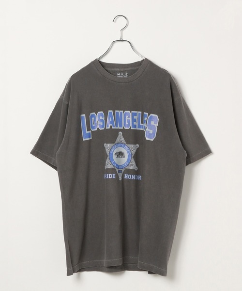 THE MILE(ザマイル)の「THE MILE/LA COUNTY TEE(Tシャツ/カットソー・メンズ・チャコール/ネイビー/ホワイト・MEDIUM/LARGE)」の22枚目の写真