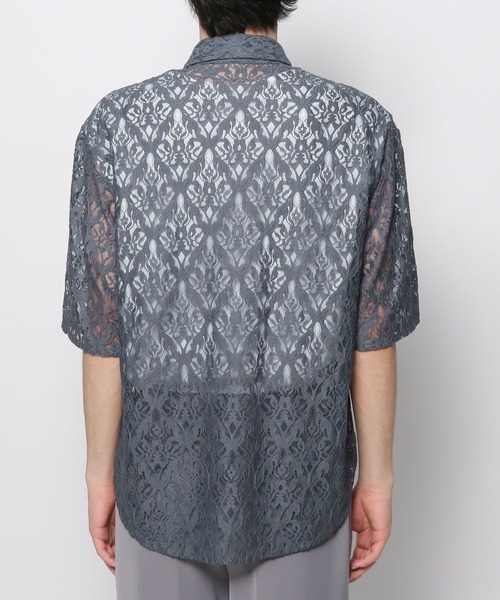 HARE(ハレ)の「ダマスクレースシャツSS(HARE)(シャツ/ブラウス・メンズ・グレー/ブラック/ブラウン/ブルー・FREE)」の13枚目の写真