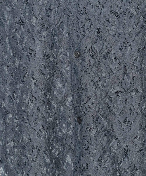 HARE(ハレ)の「ダマスクレースシャツSS(HARE)(シャツ/ブラウス・メンズ・グレー/ブラック/ブラウン/ブルー・FREE)」の7枚目の写真