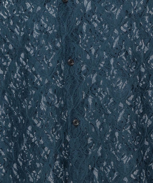 HARE(ハレ)の「ダマスクレースシャツSS(HARE)(シャツ/ブラウス・メンズ・グレー/ブラック/ブラウン/ブルー・FREE)」の5枚目の写真