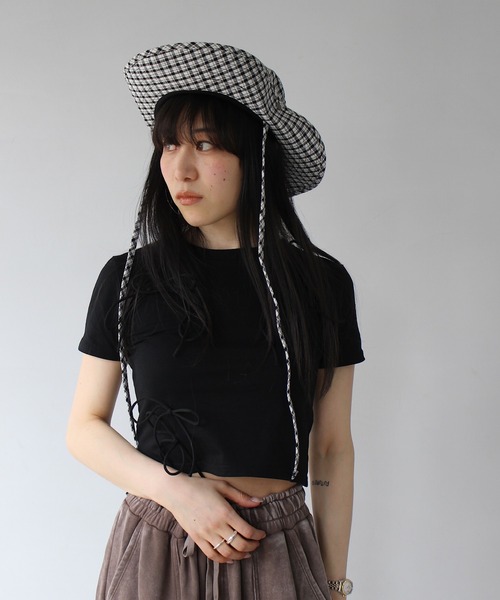 SANSeLF(サンセルフ)の「【SANSeLF】フロントリボントップス sanw25s075(その他トップス・レディース・グレー/ブラック/ホワイト・FREE)」の21枚目の写真