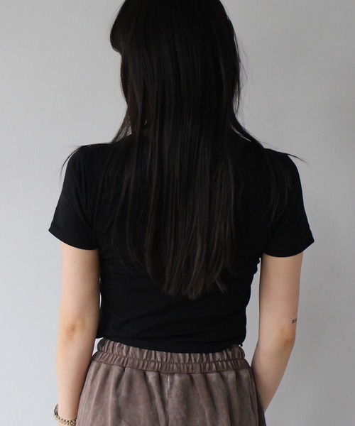 SANSeLF(サンセルフ)の「【SANSeLF】フロントリボントップス sanw25s075(その他トップス・レディース・グレー/ブラック/ホワイト・FREE)」の16枚目の写真