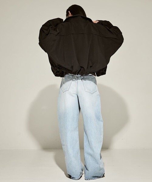 STUDIOUS(ステュディオス)の「【STUDIOUS/ステュディオス】Super Lightweight Rain Blouson/ライトウェイトレインブルゾン/撥水/超軽量(ブルゾン・レディース・ブラック/ベージュ・FREE)」の9枚目の写真