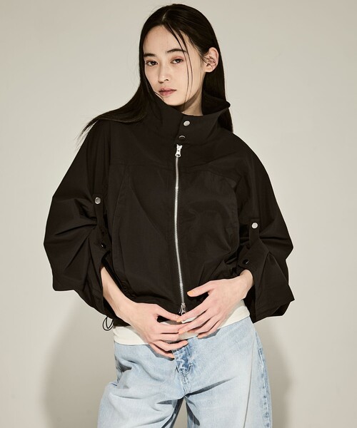 STUDIOUS(ステュディオス)の「【STUDIOUS/ステュディオス】Super Lightweight Rain Blouson/ライトウェイトレインブルゾン/撥水/超軽量(ブルゾン・レディース・ブラック/ベージュ・FREE)」の19枚目の写真