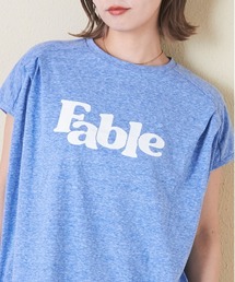 CUBE SUGAR | 30/-天竺片染タックフレンチスリーブTシャツ(Tシャツ/カットソー)