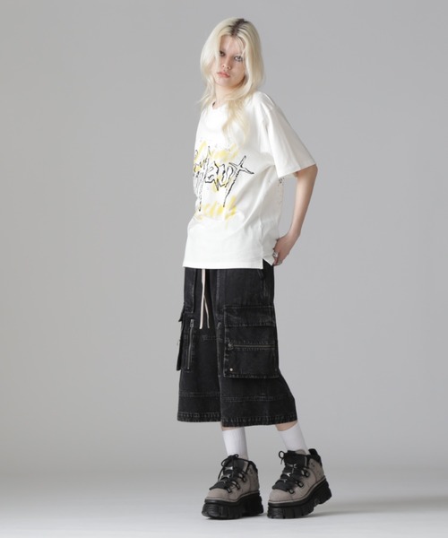 L.H.P(エルエイチピー)の「【WEB&DEPOT限定】UMLAUT/ウムラウト/LOGO S/S TEE(Tシャツ/カットソー・レディース・ブラック/ホワイト・M/L/S)」の17枚目の写真