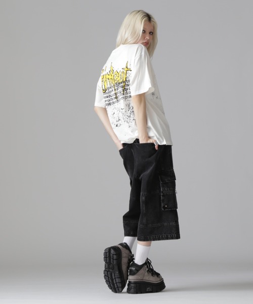 L.H.P(エルエイチピー)の「【WEB&DEPOT限定】UMLAUT/ウムラウト/LOGO S/S TEE(Tシャツ/カットソー・レディース・ブラック/ホワイト・M/L/S)」の15枚目の写真