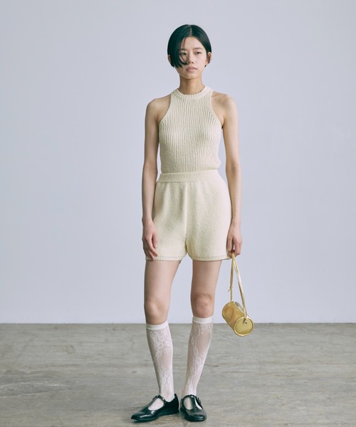 EN NEUME（エンノイム）の「【Set Up】High Waist Knit Shorts（その他パンツ・レディース・ブラウン/ピンク/ミント/イエロー・FREE）」の10枚目の写真
