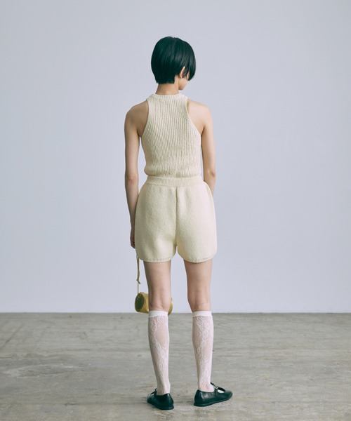 EN NEUME（エンノイム）の「【Set Up】High Waist Knit Shorts（その他パンツ・レディース・ブラウン/ピンク/ミント/イエロー・FREE）」の12枚目の写真