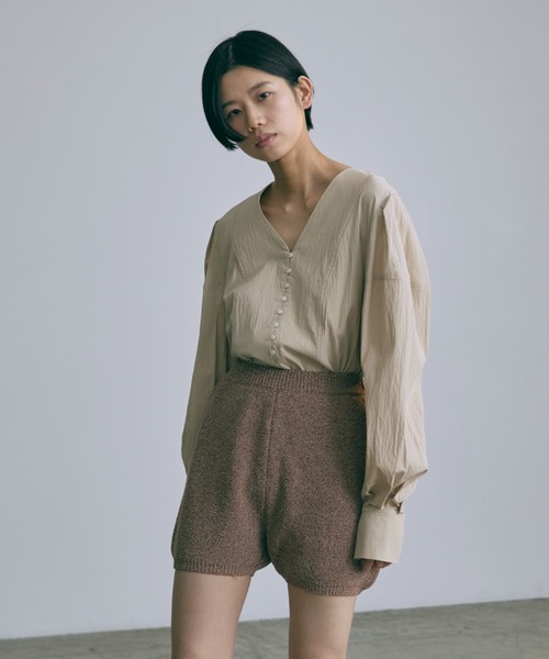 EN NEUME（エンノイム）の「【Set Up】High Waist Knit Shorts（その他パンツ・レディース・ブラウン/ピンク/ミント/イエロー・FREE）」の6枚目の写真