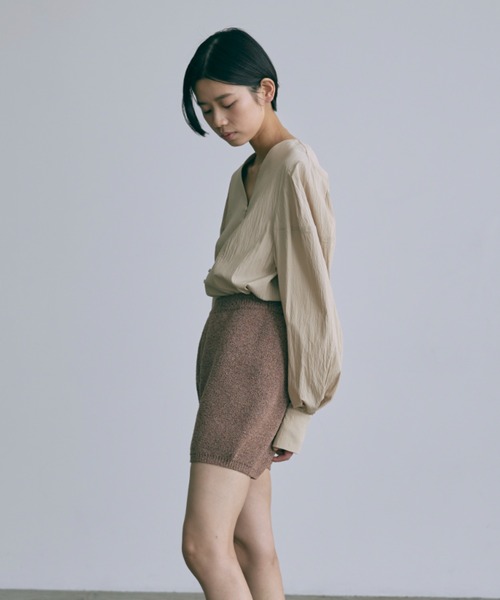 EN NEUME（エンノイム）の「【Set Up】High Waist Knit Shorts（その他パンツ・レディース・ブラウン/ピンク/ミント/イエロー・FREE）」の7枚目の写真