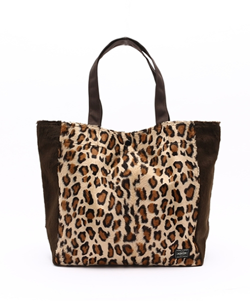 HEAD PORTER（ヘッドポーター）の「MOMBASA/SHOPPING BAG (L)（トートバッグ・メンズ・その他1/レオパード・FREE）」の2枚目の写真
