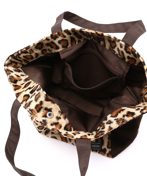 HEAD PORTER（ヘッドポーター）の「MOMBASA/SHOPPING BAG (L)（トートバッグ・メンズ・その他1/レオパード・FREE）」の6枚目の写真