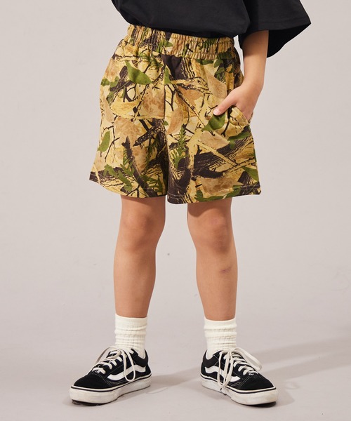 PAIRMANON STREET（ペアマノンストリート）の「【摩擦に強いミニ裏毛】【PAIRMANON STREET】総柄 ショートパンツ（その他パンツ・キッズ・パープル/ベージュ系その他/ホワイト系その他/ブラック/ベージュ/グレー・150/120/130/90/100/110/140/160）」の5枚目の写真