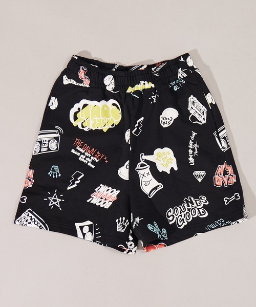 PAIRMANON STREET（ペアマノンストリート）の「【摩擦に強いミニ裏毛】【PAIRMANON STREET】総柄 ショートパンツ（その他パンツ・キッズ・パープル/ベージュ系その他/ホワイト系その他/ブラック/ベージュ/グレー・150/120/130/90/100/110/140/160）」の7枚目の写真