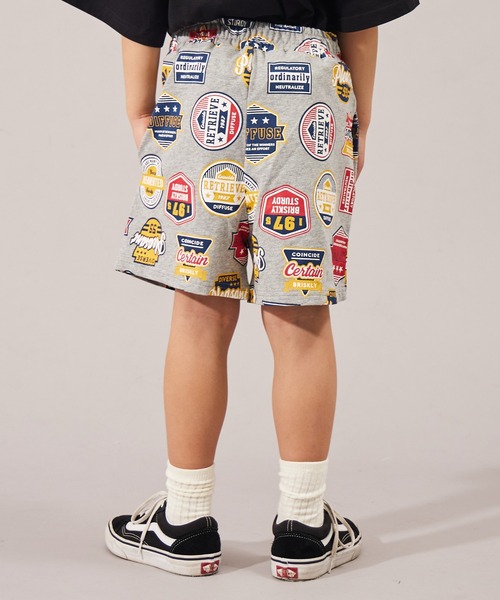 PAIRMANON STREET（ペアマノンストリート）の「【摩擦に強いミニ裏毛】【PAIRMANON STREET】総柄 ショートパンツ（その他パンツ・キッズ・パープル/ベージュ系その他/ホワイト系その他/ブラック/ベージュ/グレー・150/120/130/90/100/110/140/160）」の11枚目の写真