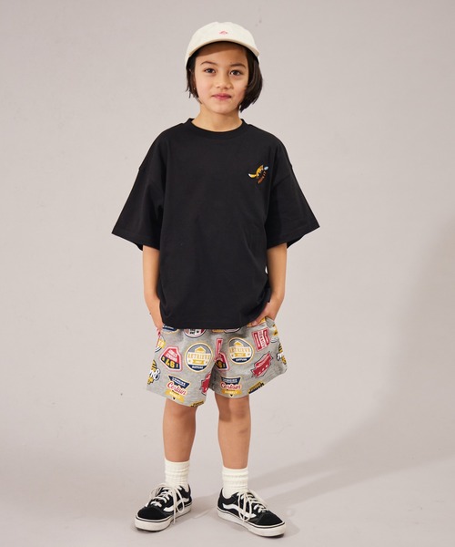 PAIRMANON STREET（ペアマノンストリート）の「【摩擦に強いミニ裏毛】【PAIRMANON STREET】総柄 ショートパンツ（その他パンツ・キッズ・パープル/ベージュ系その他/ホワイト系その他/ブラック/ベージュ/グレー・150/120/130/90/100/110/140/160）」の12枚目の写真