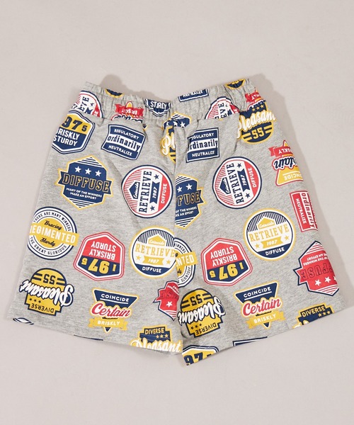 PAIRMANON STREET（ペアマノンストリート）の「【摩擦に強いミニ裏毛】【PAIRMANON STREET】総柄 ショートパンツ（その他パンツ・キッズ・パープル/ベージュ系その他/ホワイト系その他/ブラック/ベージュ/グレー・150/120/130/90/100/110/140/160）」の16枚目の写真