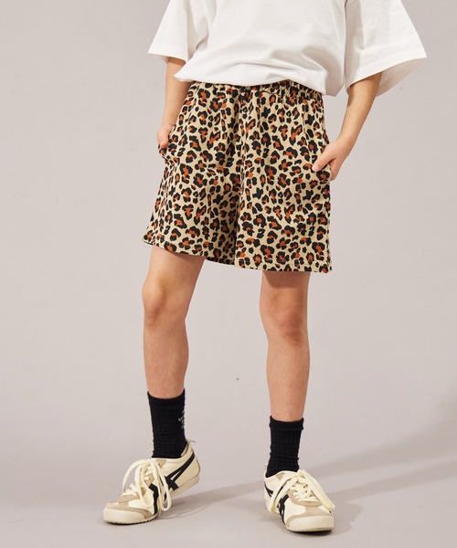 PAIRMANON STREET（ペアマノンストリート）の「【摩擦に強いミニ裏毛】【PAIRMANON STREET】総柄 ショートパンツ（その他パンツ・キッズ・パープル/ベージュ系その他/ホワイト系その他/ブラック/ベージュ/グレー・150/120/130/90/100/110/140/160）」の18枚目の写真