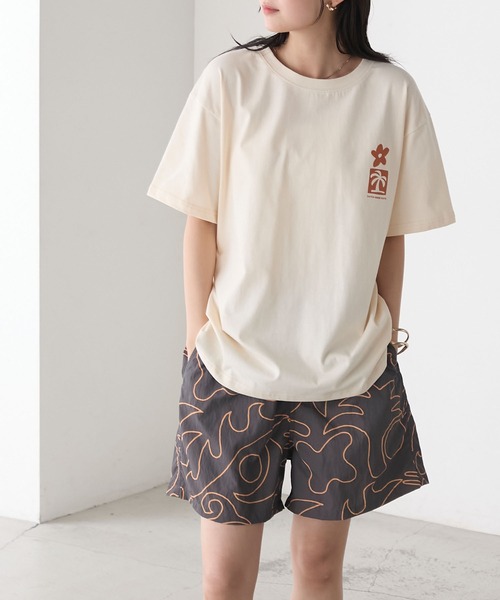 AMERIA ANDERSON(アメリアアンダーソン)の「【AMERIA ANDERSON】print T-shirt /グラフィックバックプリントビッグTシャツ(Tシャツ/カットソー・レディース・パープル/オフホワイト/ブラック・FREE)」の7枚目の写真