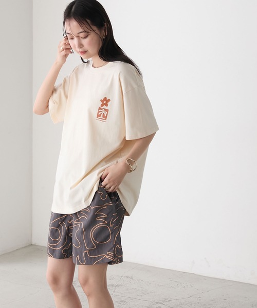 AMERIA ANDERSON(アメリアアンダーソン)の「【AMERIA ANDERSON】print T-shirt /グラフィックバックプリントビッグTシャツ(Tシャツ/カットソー・レディース・パープル/オフホワイト/ブラック・FREE)」の8枚目の写真