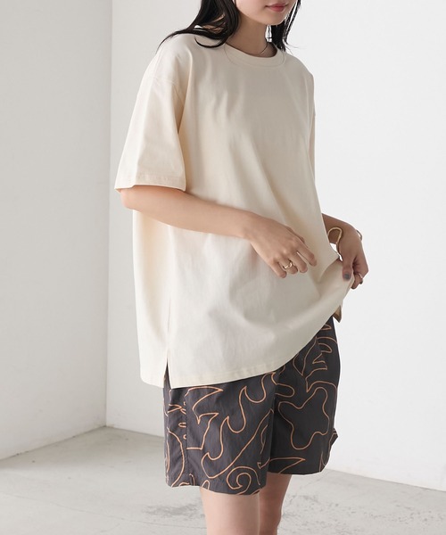 AMERIA ANDERSON(アメリアアンダーソン)の「【AMERIA ANDERSON】print T-shirt /グラフィックバックプリントビッグTシャツ(Tシャツ/カットソー・レディース・パープル/オフホワイト/ブラック・FREE)」の9枚目の写真