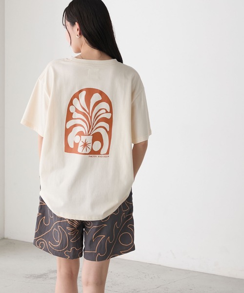 AMERIA ANDERSON(アメリアアンダーソン)の「【AMERIA ANDERSON】print T-shirt /グラフィックバックプリントビッグTシャツ(Tシャツ/カットソー・レディース・パープル/オフホワイト/ブラック・FREE)」の10枚目の写真