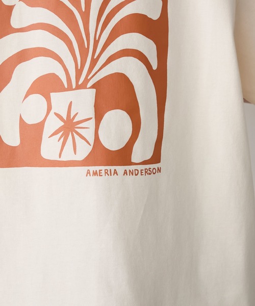 【AMERI】MARIANA SWEAT 転写プリント 長袖 AMERIA ANDERSON】print T-shirt /グラフィックバックプリント