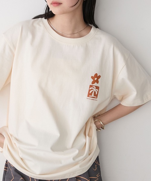 AMERIA ANDERSON(アメリアアンダーソン)の「【AMERIA ANDERSON】print T-shirt /グラフィックバックプリントビッグTシャツ(Tシャツ/カットソー・レディース・パープル/オフホワイト/ブラック・FREE)」の12枚目の写真