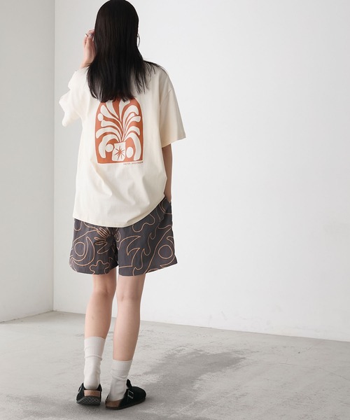 AMERIA ANDERSON(アメリアアンダーソン)の「【AMERIA ANDERSON】print T-shirt /グラフィックバックプリントビッグTシャツ(Tシャツ/カットソー・レディース・パープル/オフホワイト/ブラック・FREE)」の15枚目の写真