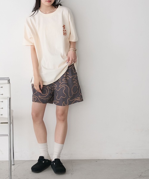 AMERIA ANDERSON(アメリアアンダーソン)の「【AMERIA ANDERSON】print T-shirt /グラフィックバックプリントビッグTシャツ(Tシャツ/カットソー・レディース・パープル/オフホワイト/ブラック・FREE)」の16枚目の写真