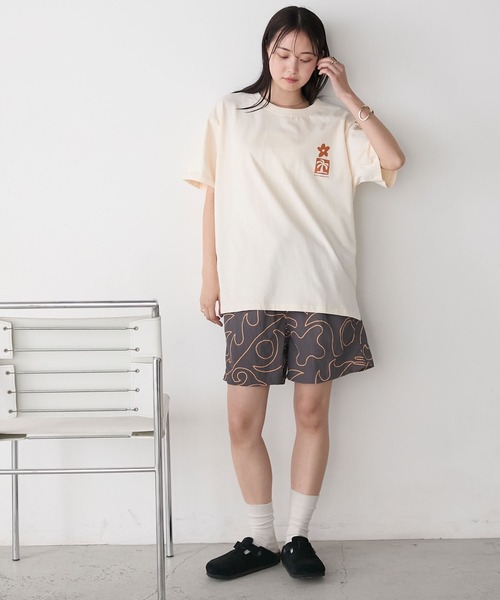 AMERIA ANDERSON(アメリアアンダーソン)の「【AMERIA ANDERSON】print T-shirt /グラフィックバックプリントビッグTシャツ(Tシャツ/カットソー・レディース・パープル/オフホワイト/ブラック・FREE)」の17枚目の写真