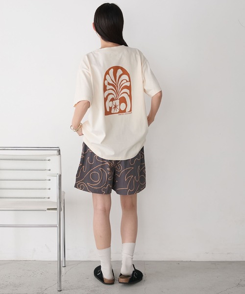 AMERIA ANDERSON(アメリアアンダーソン)の「【AMERIA ANDERSON】print T-shirt /グラフィックバックプリントビッグTシャツ(Tシャツ/カットソー・レディース・パープル/オフホワイト/ブラック・FREE)」の18枚目の写真