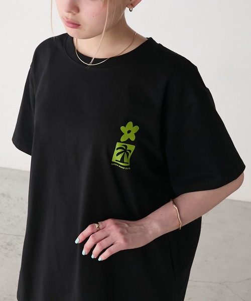 AmericanaJeansfactoryバックプリントTシャツ セール】【AMERIA ANDERSON】print T-shirt /グラフィックバック