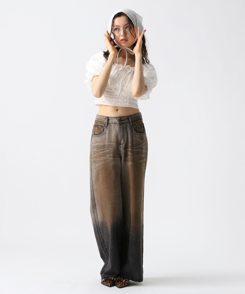 FOREVER 21（フォーエバー トゥエンティーワン）の「【2025SS】バブーシュカ付きオフショルブラウス（シャツ/ブラウス・レディース・オフホワイト/ブラック・FREE）」の9枚目の写真