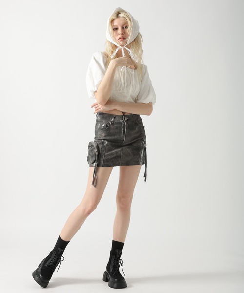 FOREVER 21（フォーエバー トゥエンティーワン）の「【2025SS】バブーシュカ付きオフショルブラウス（シャツ/ブラウス・レディース・オフホワイト/ブラック・FREE）」の13枚目の写真