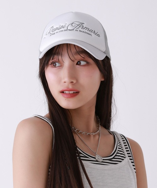 repipi armario（レピピ アルマリオ）の「ラインストーンメッシュキャップ（キャップ・キッズ・グレー/ネイビー/ブラック・FREE）」の17枚目の写真