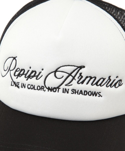 repipi armario（レピピ アルマリオ）の「ラインストーンメッシュキャップ（キャップ・キッズ・グレー/ネイビー/ブラック・FREE）」の4枚目の写真